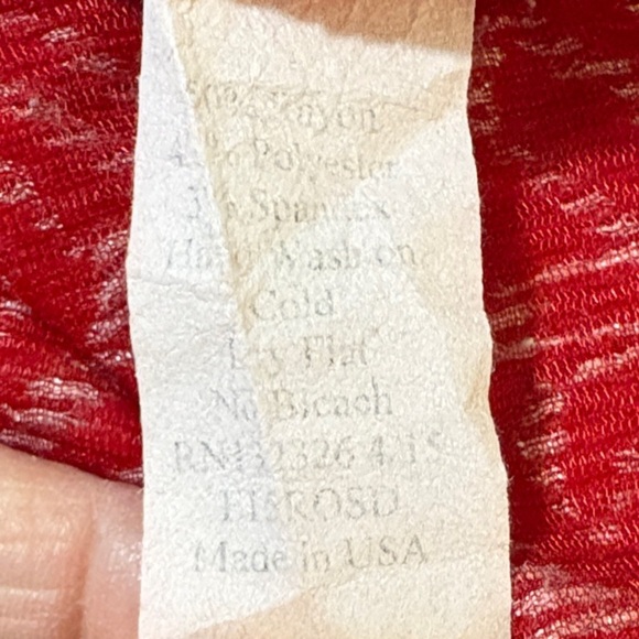 Five Loaves Two Fish Girls Red and White Floral Dress with Pockets Size 14 - Picture 6 of 10